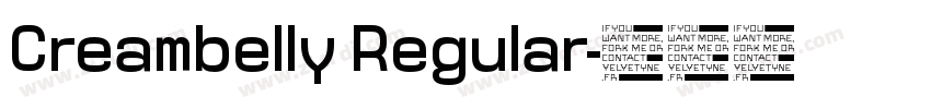 Creambelly Regular字体转换